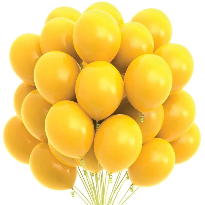 Monty balloon Yellow Colour 100 pcs | Daraz.com.bd