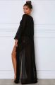 Bikini Women Beach Cover Ups Lantern Long Sleeve Swimwear Drawstring Kimono White See Through Long Cardigan Coverups Tops.