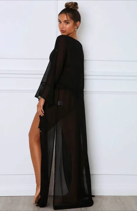 Bikini%20Women%20Beach%20Cover%20Ups%20Lantern%20Long%20Sleeve%20Swimwear%20Drawstring%20Kimono%20White%20See%20Through%20Long%20Cardigan%20Coverups%20Tops%20-%20Image%206