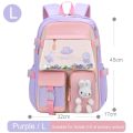 Korean School Bags Backpacks For Girls Student 7-14 Year Waterproof Multi Pockets Kawaii Mochila Backpacks For School Children.