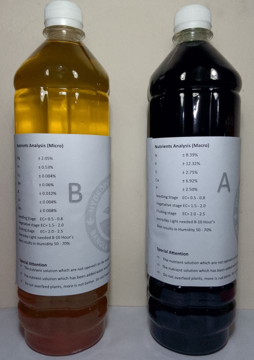 Liquid Plant Food For Soilless Growing & Foliar Feeding. Hydroponic