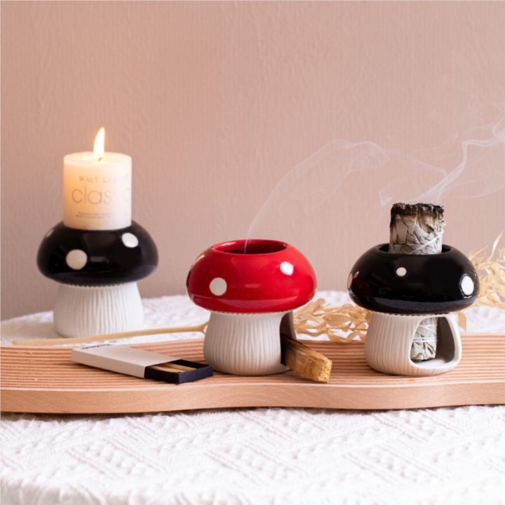 Palo%20Santo%20Holder%20Cute%20Ceramic%20Mushroom%20Incense%20Burner%20Holder%20Mini%20Palo%20Sage%20Tray%20Ash%20Catcher%20For%20Home%20Decor%20Meditation%20Yoga%20-%20Image%203