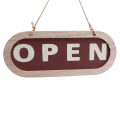 2X Double Sides Club Indoor Business Notice Bar Modern Wall Open Closed Home Wood Decoration Hang Sign Store Art. 