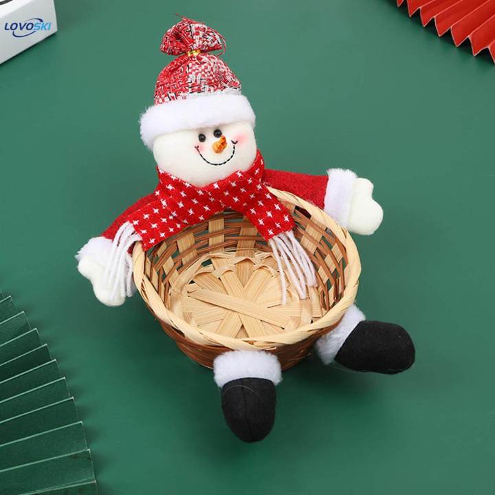 Hand Woven Basket Farmhouse Portable Fruit Basket for Home Living Room