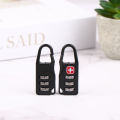 Portable Alloy Mini Lock Padlock Outdoor Travel Luggage Zipper Backpack Handbag Safe Anti-theft Combination Code Number Lock jingu. 