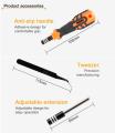 Jakemy JM-8160 33-in-1 Precision Screwdriver Set with Flexible Shaft, Anti-Slip Handle & CR-V Bits for Electronics. 