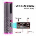 Automatic Hair Curler Cordless USB Rechargeable Ceramic Curling Iron Temperature Adjustable Portable Hair Styling Tools. 