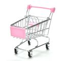 Cute Mini Shopping Cart Toy for Kids Pretend Toddler Gift/Showpiece. 