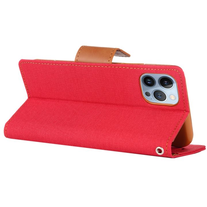%EF%BC%88COD)For%20iPhone%2014%20Pro%20GOOSPERY%20CANVAS%20DIARY%20Canvas%20Texture%20Flip%20Leather%20Phone%20Case%20-%20Image%208
