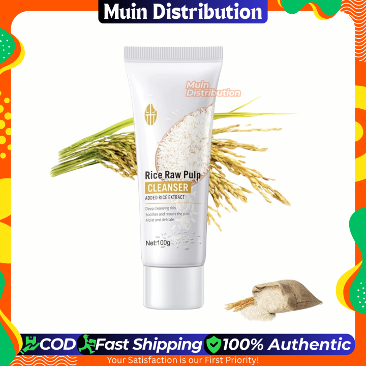 〽️ BIOAQUA Rice Raw Pulp Facial Cleanser / Added Rice Extract Face Wash ...