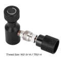 CO2 Refill Adapter Soda Connector with W21.8‑14 Fit for Club Black. 