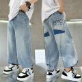 Kids Boys Jeans Pants Summer Korean Fashion Children's Clothing Loose Trousers Boys Denim Trousers for Teen Boys Outfits Trendy. 