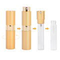 Mub Mini 8Ml Twist Up Refillable Perfume Atomizer Empty Pocket Sized Aluminum Perfume Spray Bottles - Spray Bottle. 