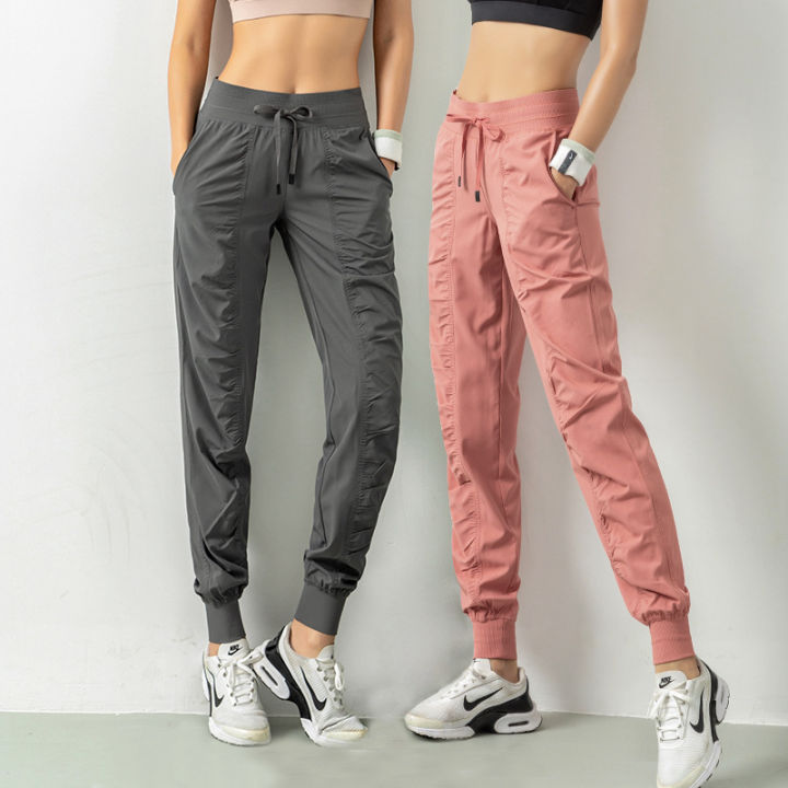 Wrinkle Slimming Fitness Pants Women's Loose Leggings Running Pants Casual Quick-drying Pants Harlan Pants Thin Pants Women