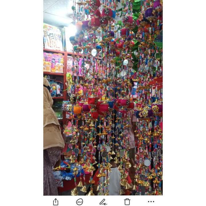 Large long handicraft designer wall or door hangings chime bell home 3 pis decor (3 pcs)
