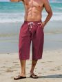 Men’s Casual Linen Shorts – Regular Fit for Hot Weather Days. 