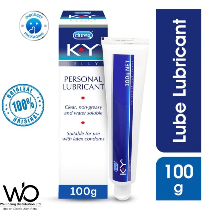 Durex KY Jelly Water Based Personal Lubricant - 100g Tube (Made in Thailand)