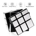 Mirror Cube 3x3 Speed Cube 3x3x3 Mirror Blocks Unequal Puzzle Silver Black 57mm.