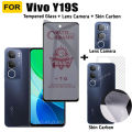Vivo Y19S Privacy Tempered Glass Vivo Y 19S Y28 4G 5G Y28S Screen Protector+Camera Lens Glass+Back Film. 