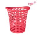 Waste Paper Basket Curve Red 1 PCS. 