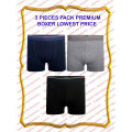 Premium Boxer Underwear for Men 3 Piece Box - Under Wear For Men. 