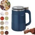 Household Small Powder Grinding Machine, Electric Mini Spice Grinder Add 5 Blades, 304 Stainless Steel Grinding Fine Powder for All Kinds of Grains, Condiments, Coffee Beans. 