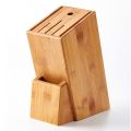 Wooden Knife Holder Block Scissor Slot Storage Rack - Burly Wood.