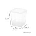 New Food Grade Plastic Refrigerator Preservation Box Transparent Sealed Split Storage Box Heat-resisting Cold Resistance Food Sealing Box Refrigerator. 