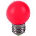 E27 LED Light Warm Red Bulb Plastic Bulb (0.5W Power, Red).
