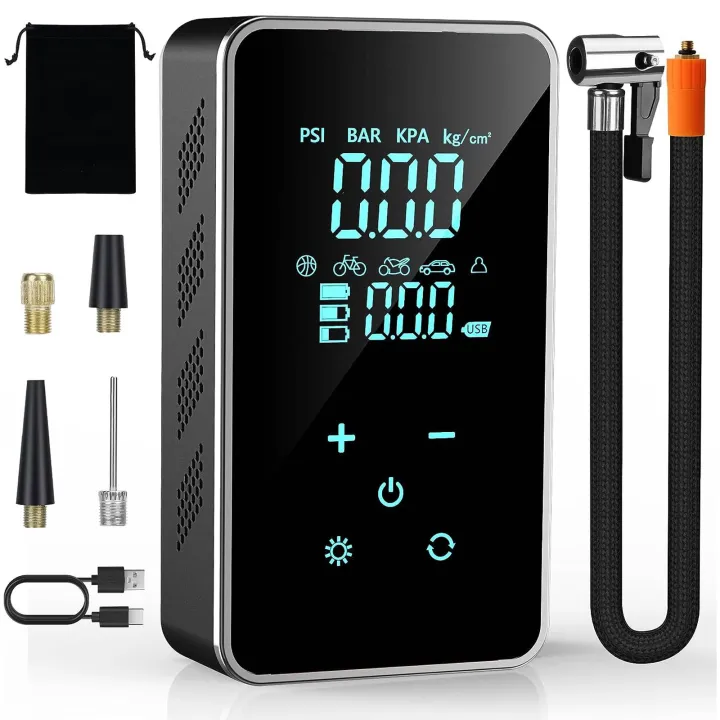 SL%20Tire%20Inflator%20Portable%20Air%20Compressor%2016L/min%20150%20PSI%20Air%20Pump%20With%20Touch%20Screen/Gauge/Light%20For%20Bike%20Ball%20-%20Image%202