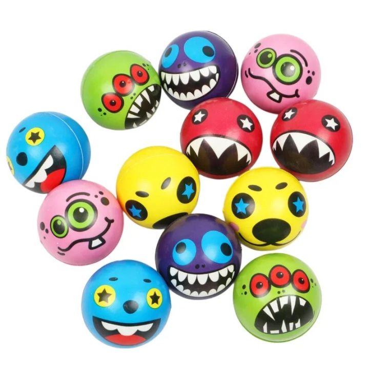12Pcs%20Expression%20Soft%20Balls%20Funny%20Sponge%20Stress%20Ball%20Squeeze%20Smiley%20Face%20Grimace%20PU%20Foam%20Adolescent%20Adults%20Decompression%20Toys%20-%20Image%203