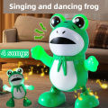 Electric Dancing Frog Toy With Music Lights Dancing Frog Toys For Boys Girls Birthday Xmas Gifts.