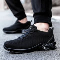 【selevn roind】 Air Cushion Working Shoes For Men Anti-Smashing Steel Toe Puncture Proof Construction Safety Shoes Sneakers Male Footwear. 