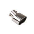 SL Car Exhaust Tip Stainless Steel Exhaust Tail Throat Square Tail Pipe For 2.5-inch Intake Exhaust Systems. 