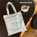 Women Canvas Shopping Bag Paris Letters Print Shoulder Bag Eco Cotton Linen Shopper Bags Cloth Fabric Handbag Tote For Girls. 