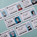 Figures Student ID Card Animation YUJI Megumi Gojo Yuta PVC School Name Cards For Fans Cosplay.