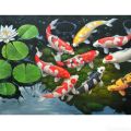 Individual 2 set DIY 5D Full Diamond Painting Kit Diamond Art Kits Paint Diamonds Embroidery-Koi Fish & Water Koi. 