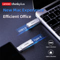 Lenovo Thinkplus USB 3.2 Flash Drive 2 in 1 USB and Type C Pen Drive 32gb-256gb Pendrive Memory Stick Flash Disk for PC Phone.