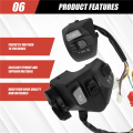 22mm Motorcycle Switches ON/OFF Button Handlebar Ontrol Horn Turn Signal Start Switch for LC135.