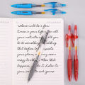 3pcs 0.5 Mm Retractable Gel Pen Smooth Writing Red Blue Black Ink Plastic Roller Ball Pens with Soft Grip for Student Office Exam. 