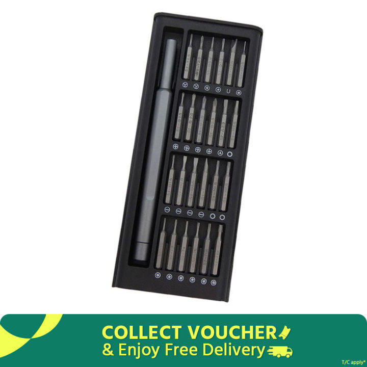 24 in 1 Magnetic Multi-purpose Precision Screwdriver Set disassembling laptop and millet mobile phone repair tool Aluminium S2 Steel Repair Tool