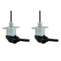 2X 1A021-60015 12V Fuel Stop Solenoid Valve for Kubota L3830 L39 L3940 L45 L4600 L4630 L4740 L48 L5030 L5040.