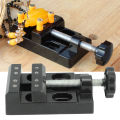 Mini Bench Vice Clamp Aluminum Alloy Mini Flat Clamp Opening Parallel Table Vise. 
