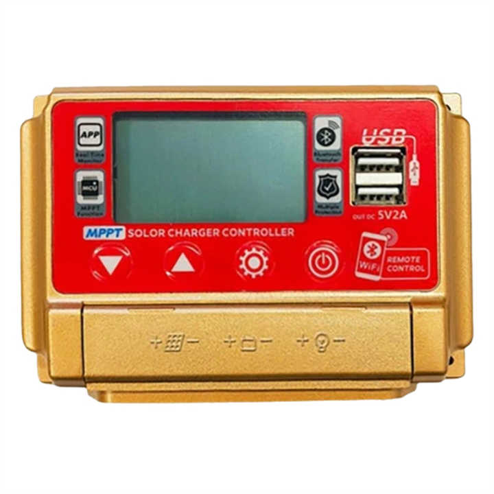 12/24V MPPT Solar Charge Controller Wifi Bluetooth Solar Panel Battery Smart Regulator 60A