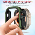 For Apple Watch Ultra Series 8, 49 mm Dual Layer Aluminum Alloy Soft Tpu Shockproof Watch Protection Bumper Case. 