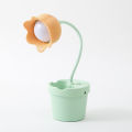 Simple and cute pen holder rechargeable learning light LED eye protection reading desk bedroom bedside lamp floor push gift. 