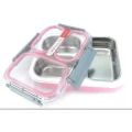 TEDEMEI Stainless Steel Lunch Box, Lunch Solution, Meal and Snacks Packing, 3 Compartment Lunch Box-1.2 L. 