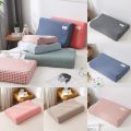 Home Textile Cotton Latex Pillows Case Solid Color 50*30cm/60*40cm Pillow Cover Soft Comfortable Sleeping Pillowcase Pillow.
