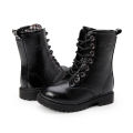 Children's boots, girls' booties, spring and autumn 2023 new Korean version of the British boys' martin boots, black school performance shoes. 