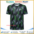 Nike Dri-FIT Training Jersey – Black/Grey/Green Geometric Design – Short Sleeve Football Jersey – Breathable Sports & Gym T-Shirt.
